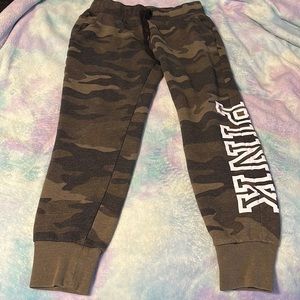 Victoria’s Secret Pink camo sweats